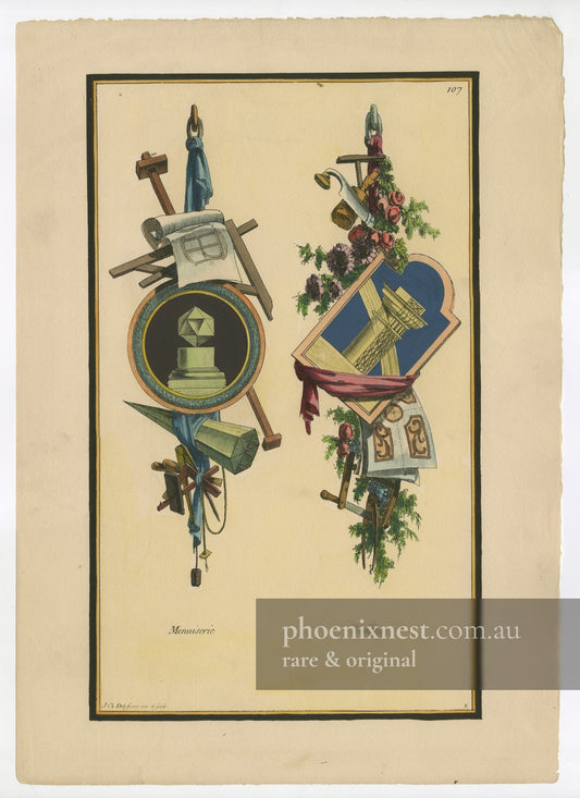 Carpentry and Trellis Work, Pl. 107 — Nouvelle Iconologie Historique