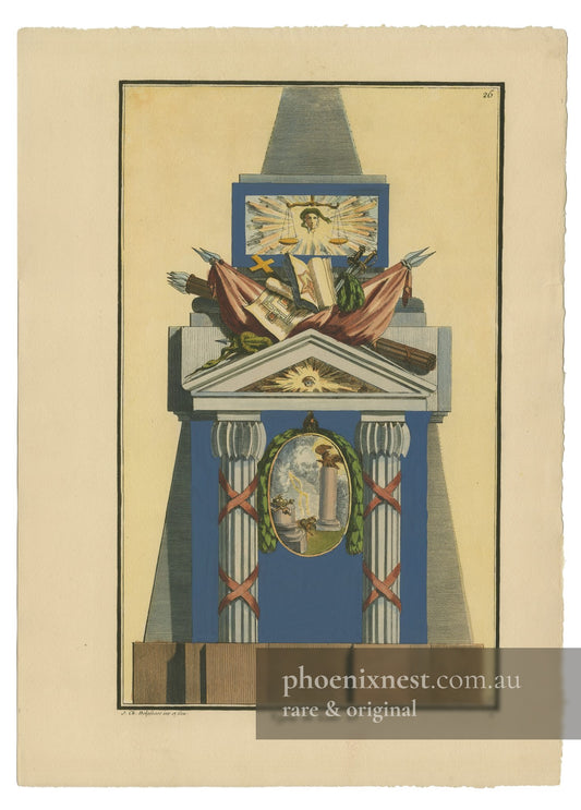 Monument to Louis XV, Pl. 26 — Nouvelle Iconologie Historique
