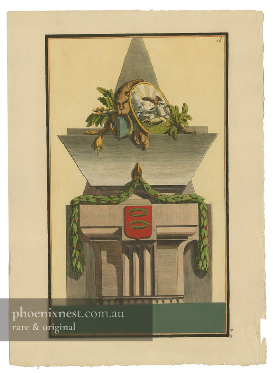 Monument with Lion and Mirror, Pl. 18 — Nouvelle Iconologie Historique