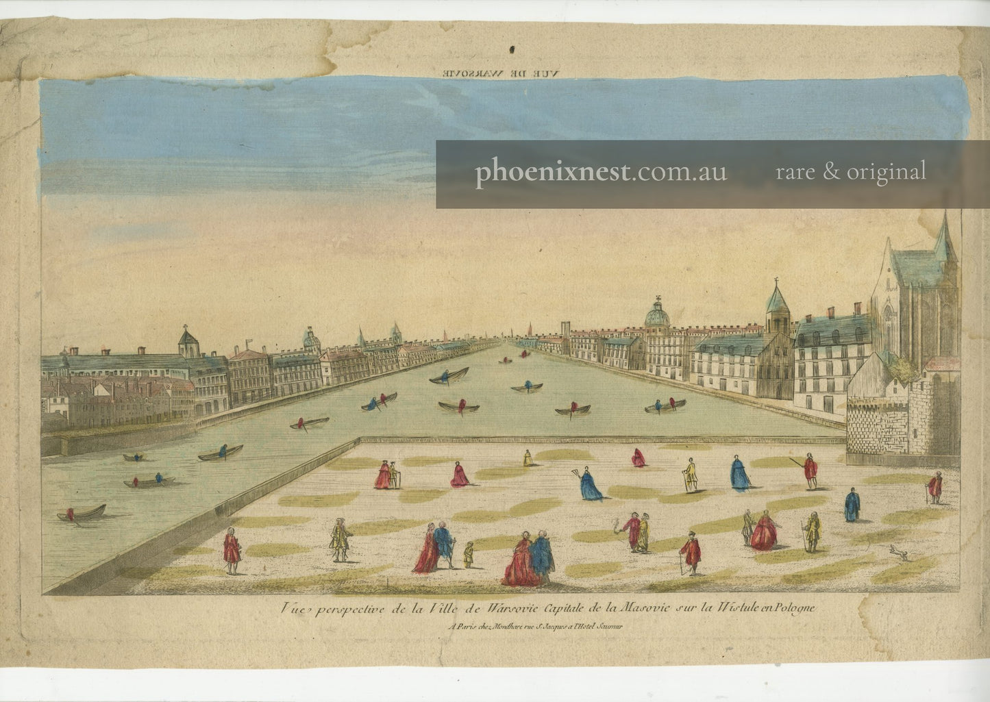 Perspective View of the City of Warsaw, Capital of Masovia on the Vistula in Poland