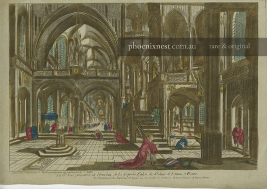 Perspective View of the Interior of the Church of St. John Lateran in Rome