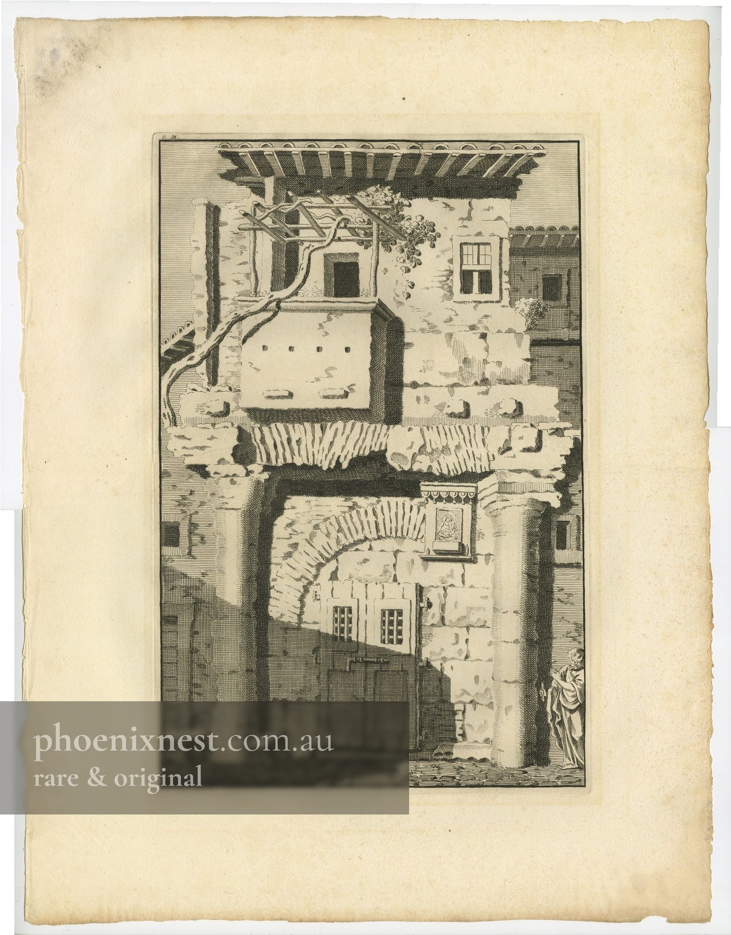 Roman Ruins, Pl. 21 — Overbeek