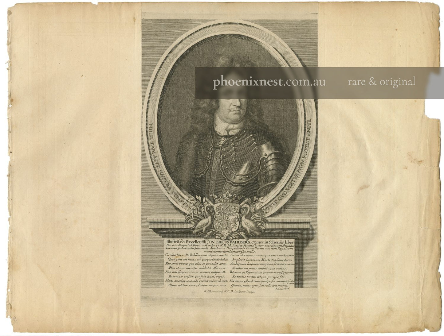 Portrait of Erik Dahlbergh — Ehrenstrahl