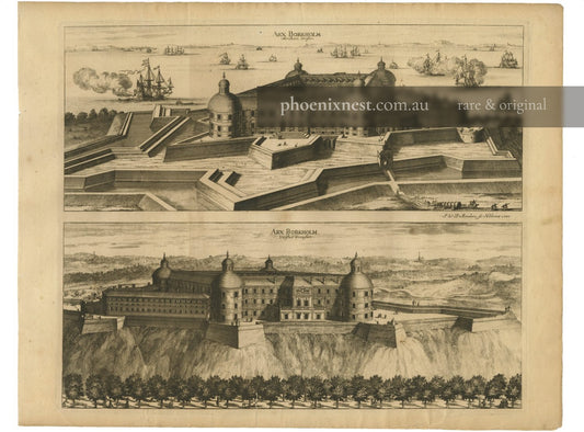 Borgholm Castle, Two Views — Sandrart