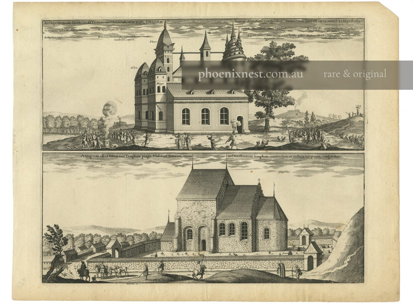 Old Uppsala Temple & Cathedral — Dahlbergh