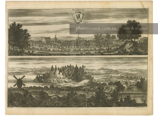 Alingsås and Axevalla Castle — Sandrart