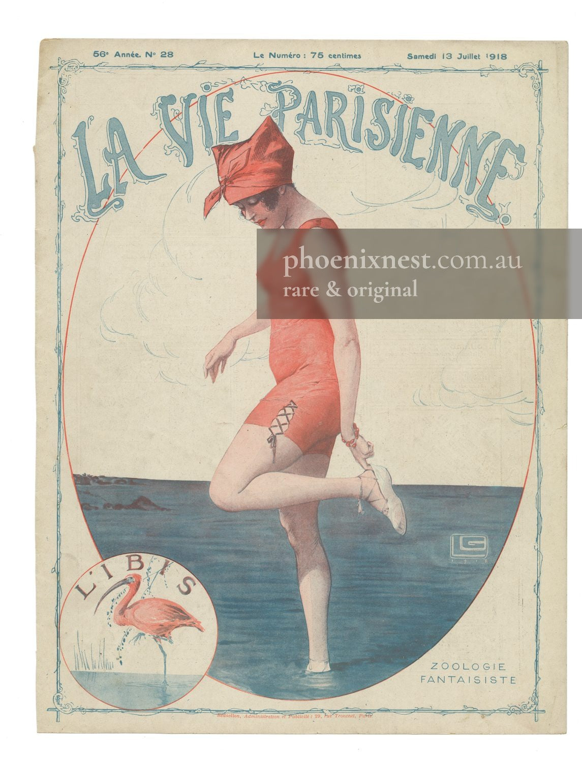 Woman in Red Bathing Suit, Cover — Hérouard