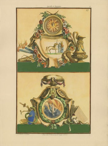 Cartouches and Escutcheons, Pl. 83 — Nouvelle Iconologie Historique