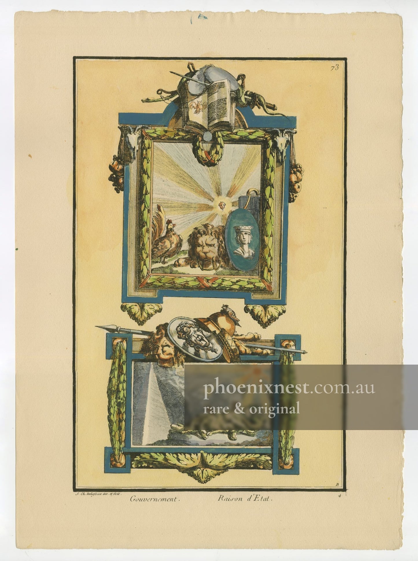 Government and Reason of State, Pl. 73 — Nouvelle Iconologie Historique