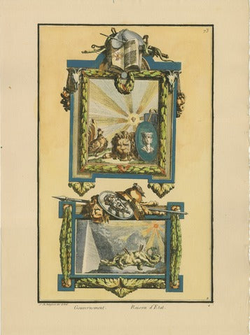 Government and Reason of State, Pl. 73 — Nouvelle Iconologie Historique