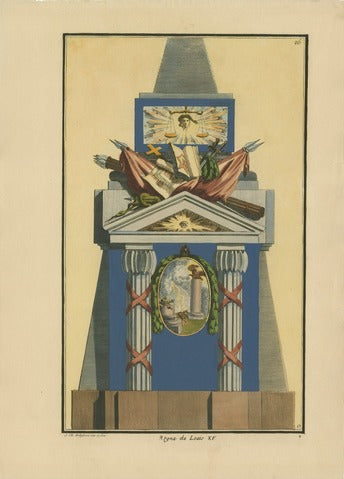 Monument to Louis XV, Pl. 26 — Nouvelle Iconologie Historique