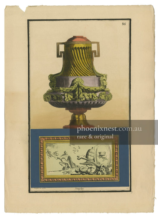 Vase and Allegory of Naples, Pl. 35 — Nouvelle Iconologie Historique