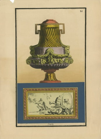 Vase and Allegory of Naples, Pl. 35 — Nouvelle Iconologie Historique