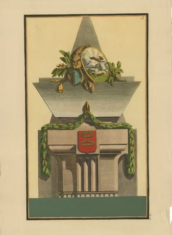 Monument with Lion and Mirror, Pl. 18 — Nouvelle Iconologie Historique