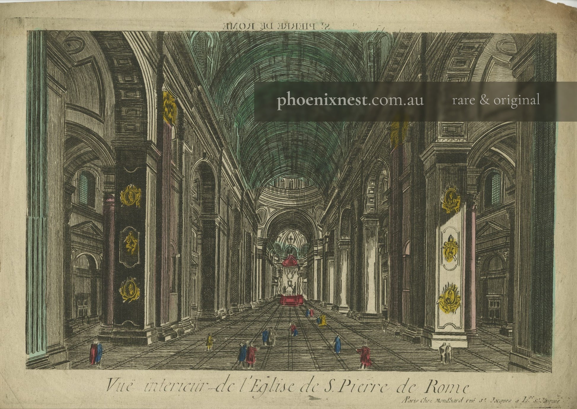 Interior View of St. Peter's Basilica in Rome