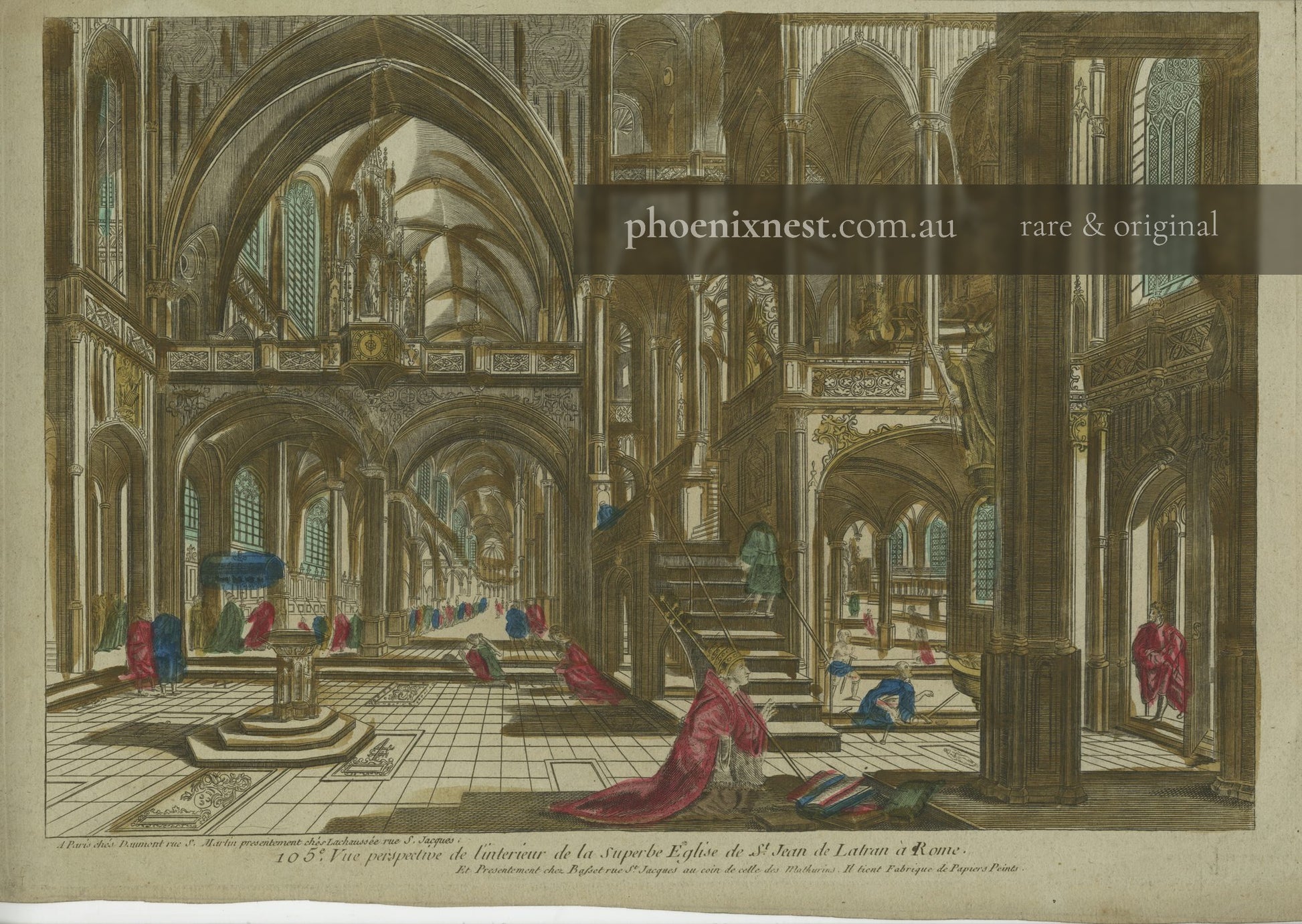 Perspective View of the Interior of the Church of St. John Lateran in Rome