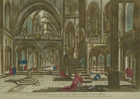 Perspective View of the Interior of the Church of St. John Lateran in Rome