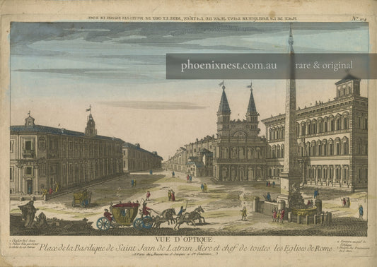 View of the Piazza of Saint John Lateran, Mother and Chief of All Churches in Rome