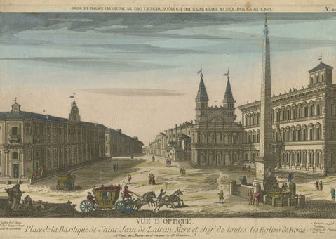 View of the Piazza of Saint John Lateran, Mother and Chief of All Churches in Rome