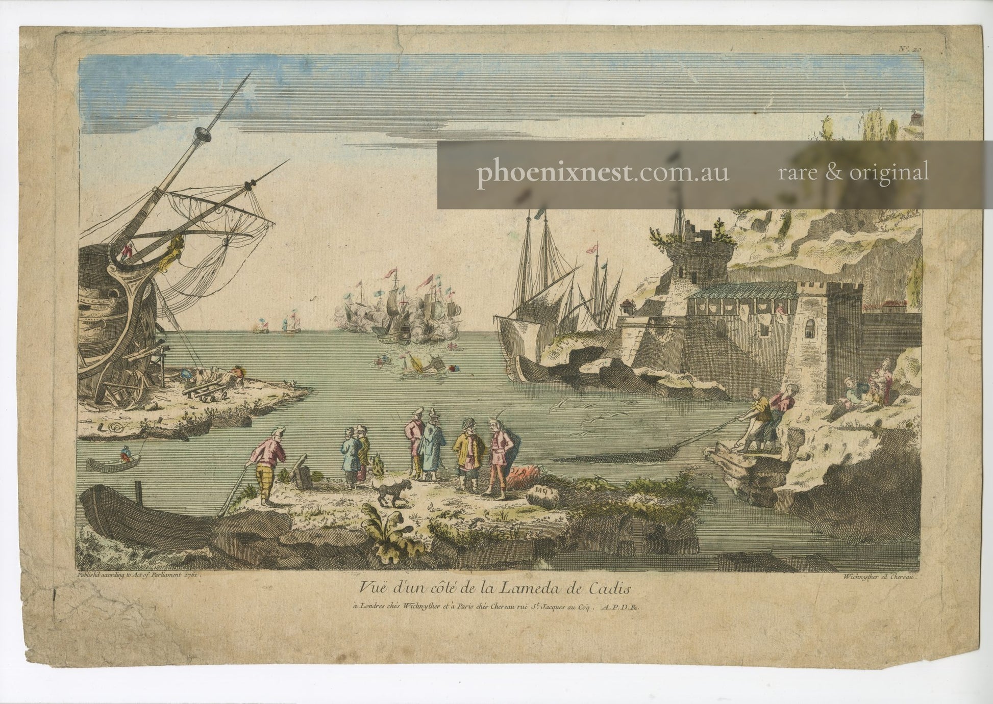 Alameda of Cadiz, Pl. 20 — Chereau