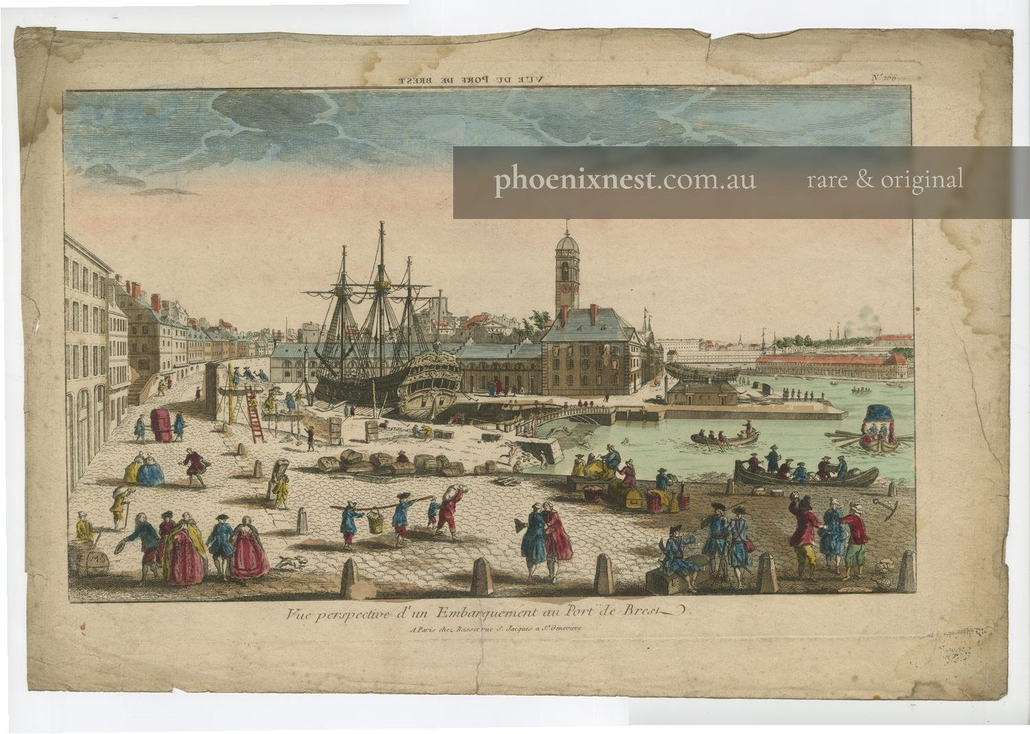 Embarkation at the Port of Brest, Pl. 200 — Basset