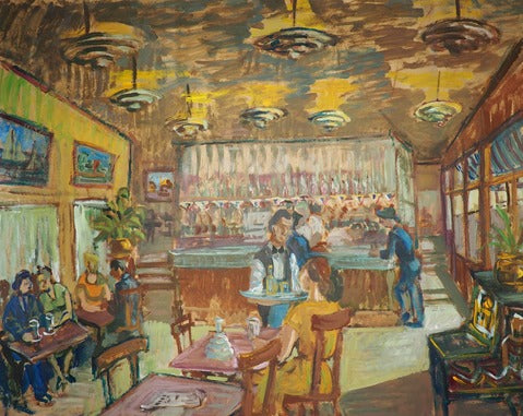 Café Interior — French School