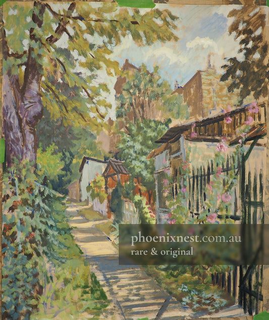 Flowerbeds at the Gardener's House — French School