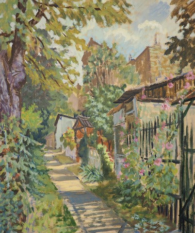 Flowerbeds at the Gardener's House — French School