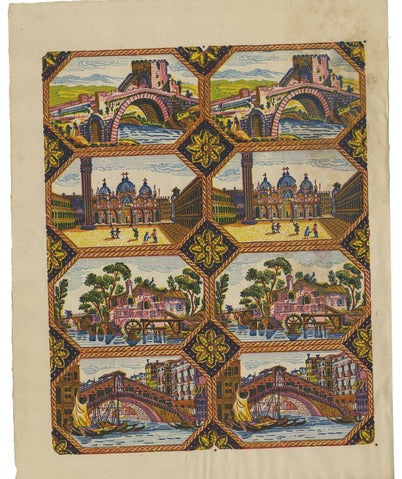 Venetian Views, Decorative Paper — Remondini