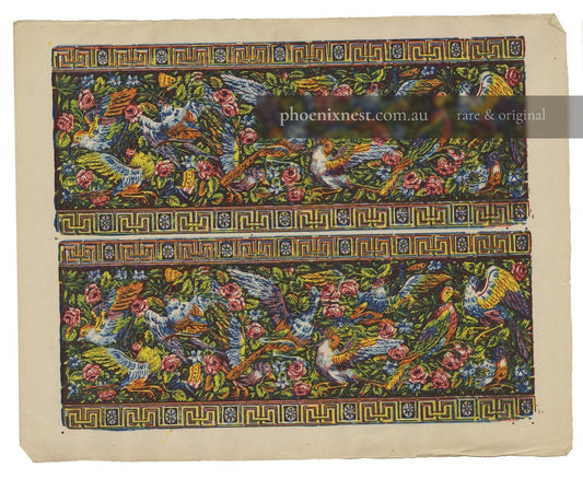 Birds and Flowers, Decorative Border — Remondini