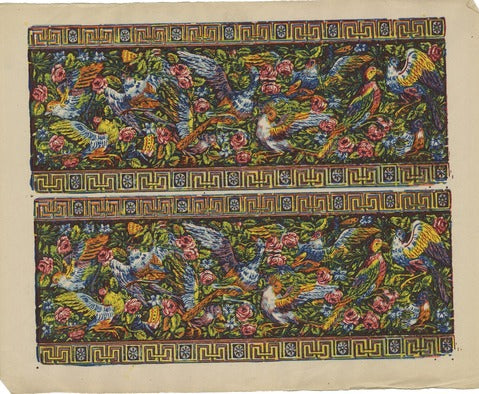 Birds and Flowers, Decorative Border — Remondini