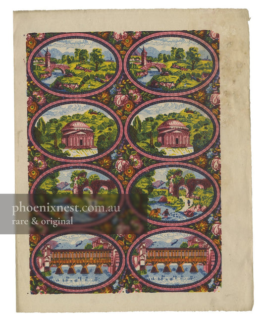 Landscape Vignettes with Bridges — Remondini
