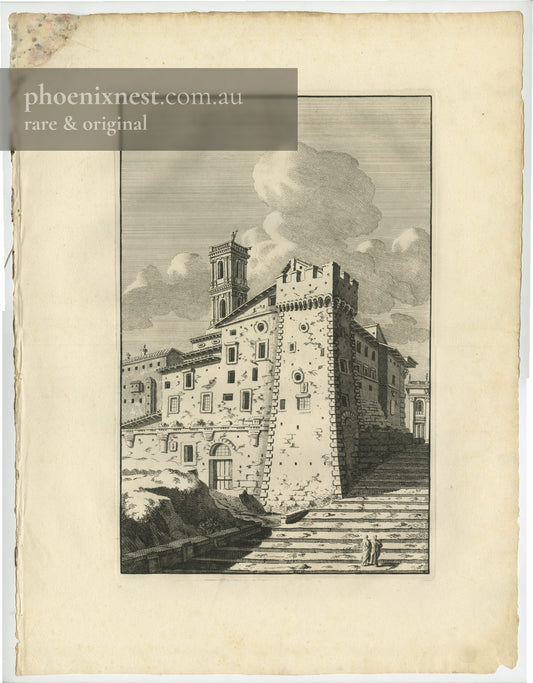 Le mont Palatine du cote du Nord - Plate 10 by Bonaventura Overbeek