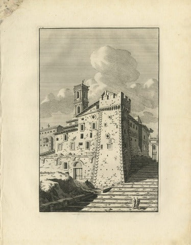 Le mont Palatine du cote du Nord - Plate 10 by Bonaventura Overbeek