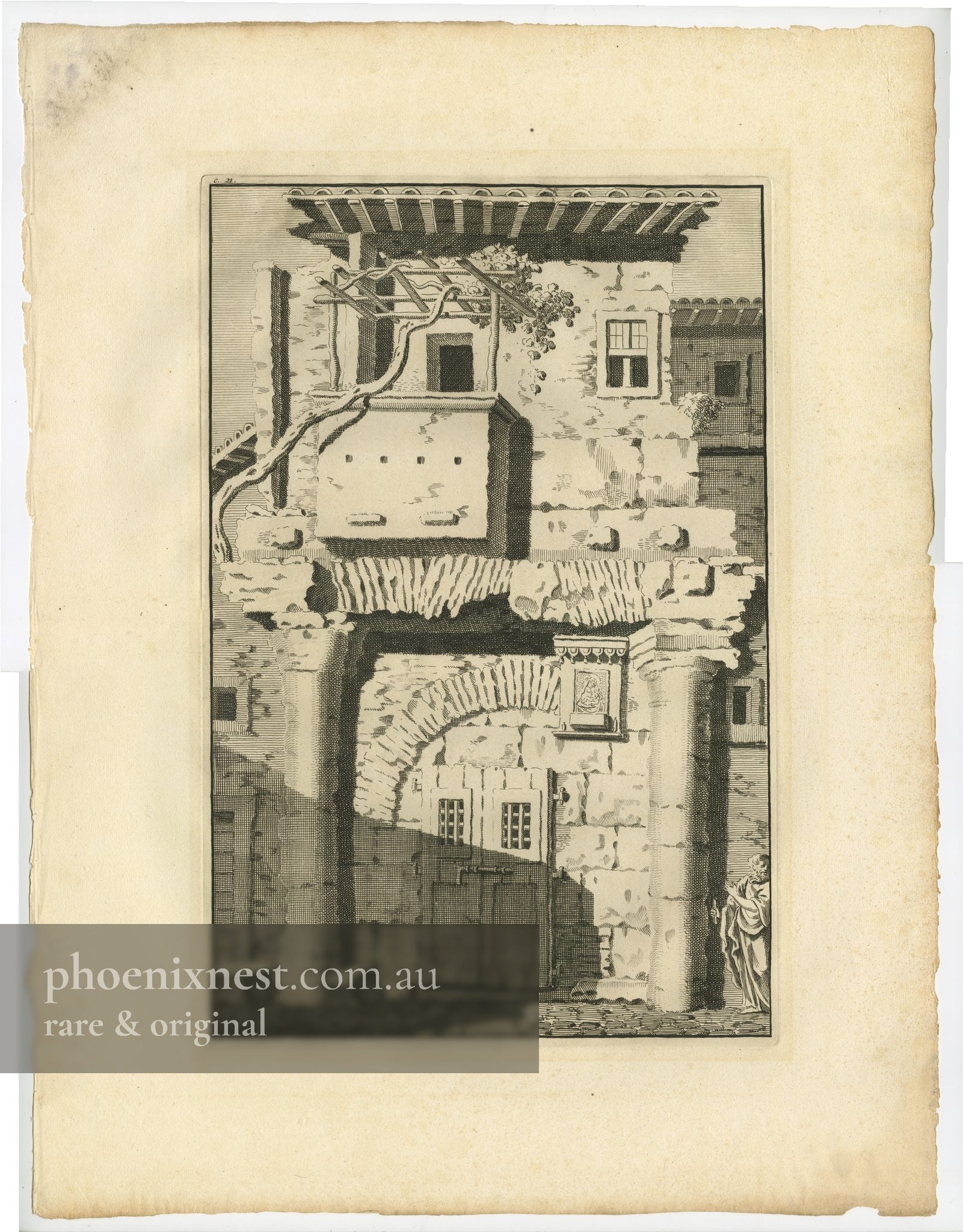 Roman Ruins, Pl. 21 — Overbeek