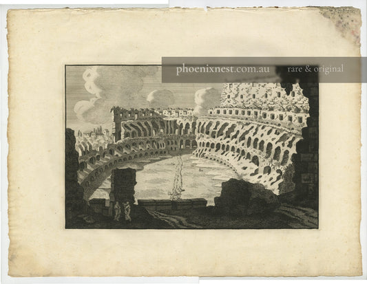 L'Amphitheatre de Flavius - Plate 30 by Bonaventura Overbeek