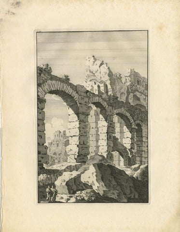 Ruins of a Roman Aqueduct, Pl. 44 — Piranesi