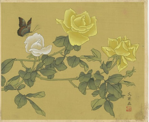 Roses and Butterfly