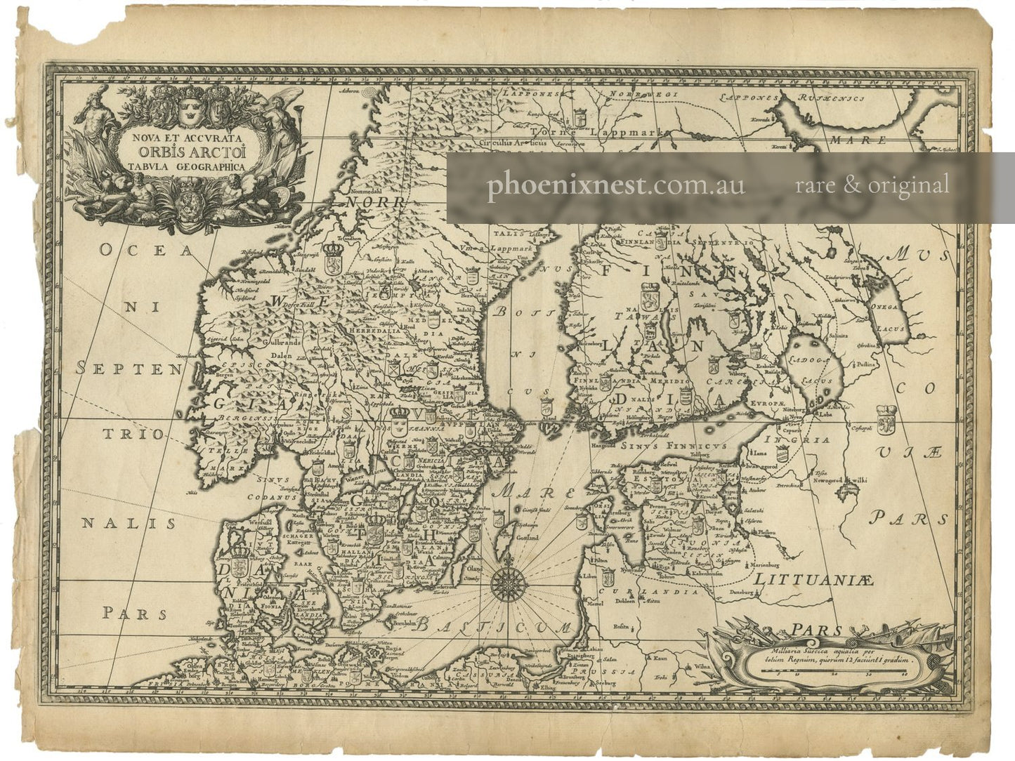 Map of Northern Europe — Dahlbergh