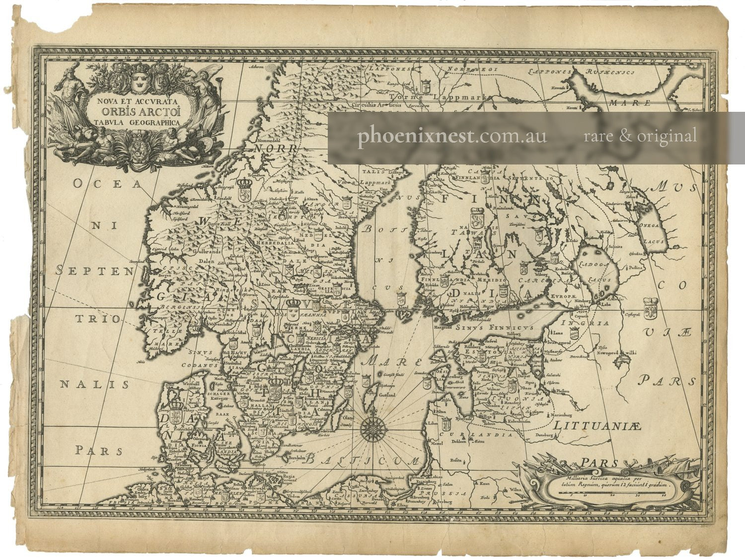 Map of Northern Europe — Dahlbergh