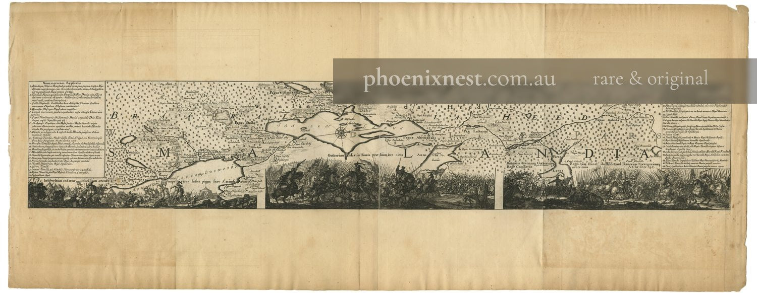 Battle of Bråvalla, Topographical Plan — Mejer