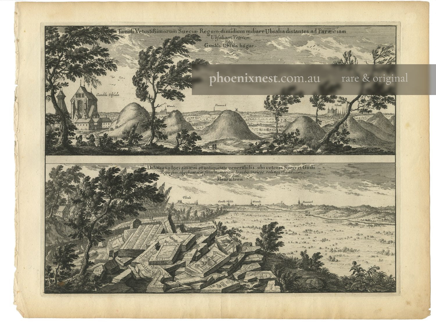 Gamla Uppsala, Royal Mounds and Mora Stones — Dahlbergh