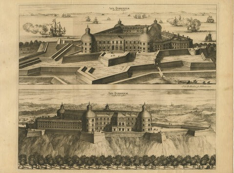 Borgholm Castle, Two Views — Sandrart