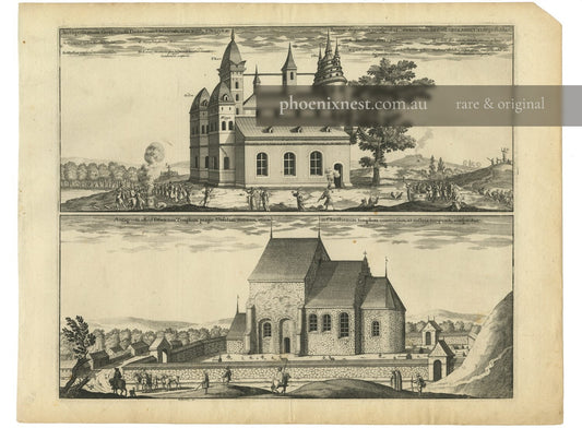 Old Uppsala Temple & Cathedral — Dahlbergh