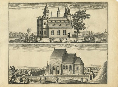 Old Uppsala Temple & Cathedral — Dahlbergh